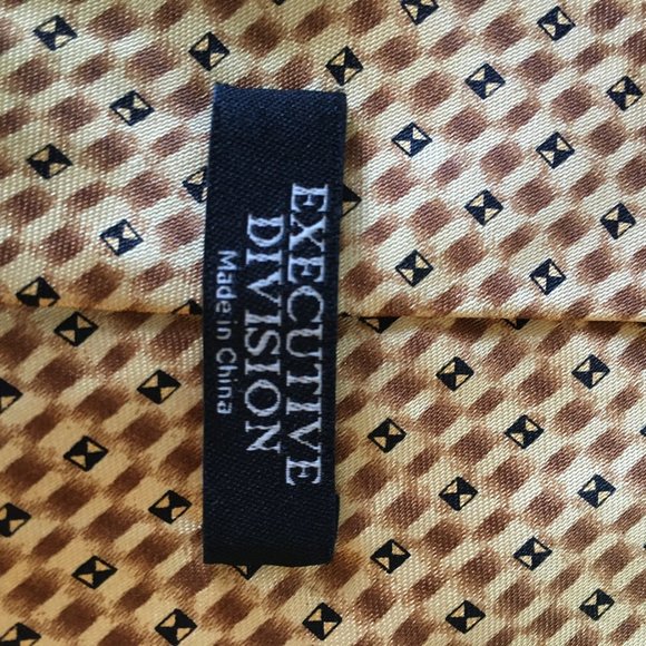 🌞3/25 Executive Division | Men's Tie Cream Brown - Picture 4 of 4